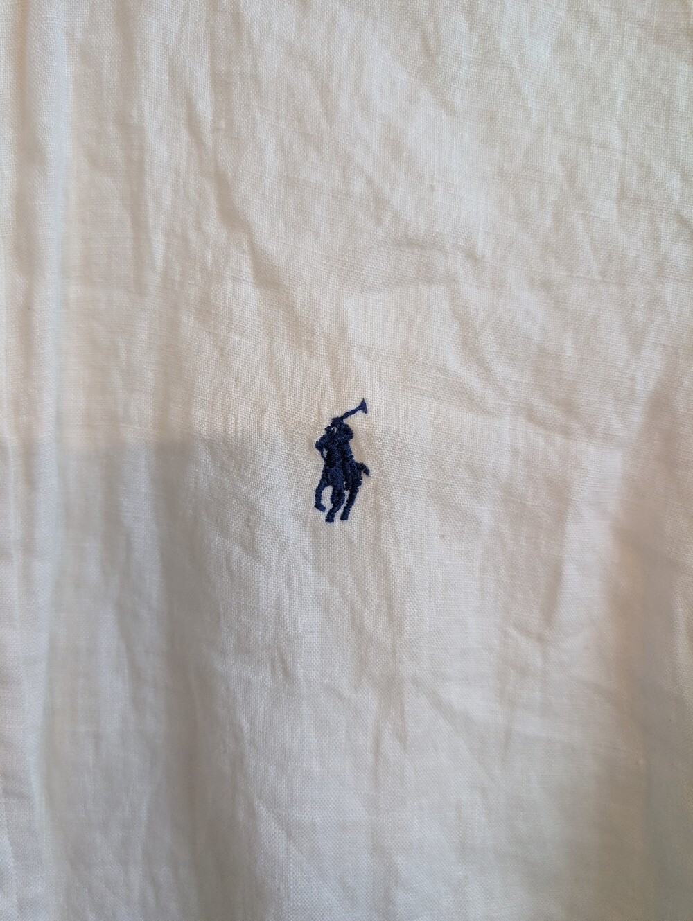 Polo by Ralph Lauren White Short-Sleeve Button-Down Linen Shirt Medium NWT - Picture 5 of 8